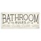 Stupell Industries Bathroom Rules Rustic Sign Brush Floss Flush Wash Wall Plaque Design By Stephanie Workman Marrott